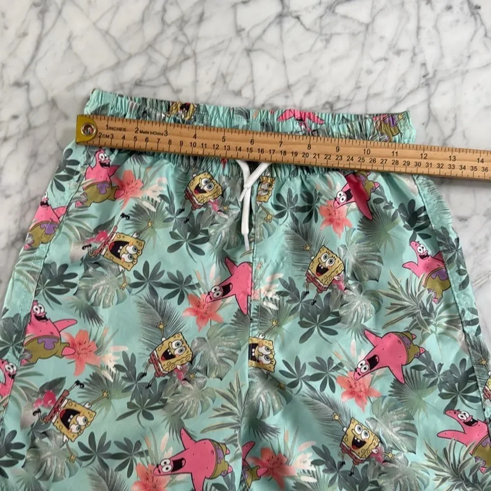 Sponge Bob SquarePants Swim shorts trunks youth teen boys large 10/12
